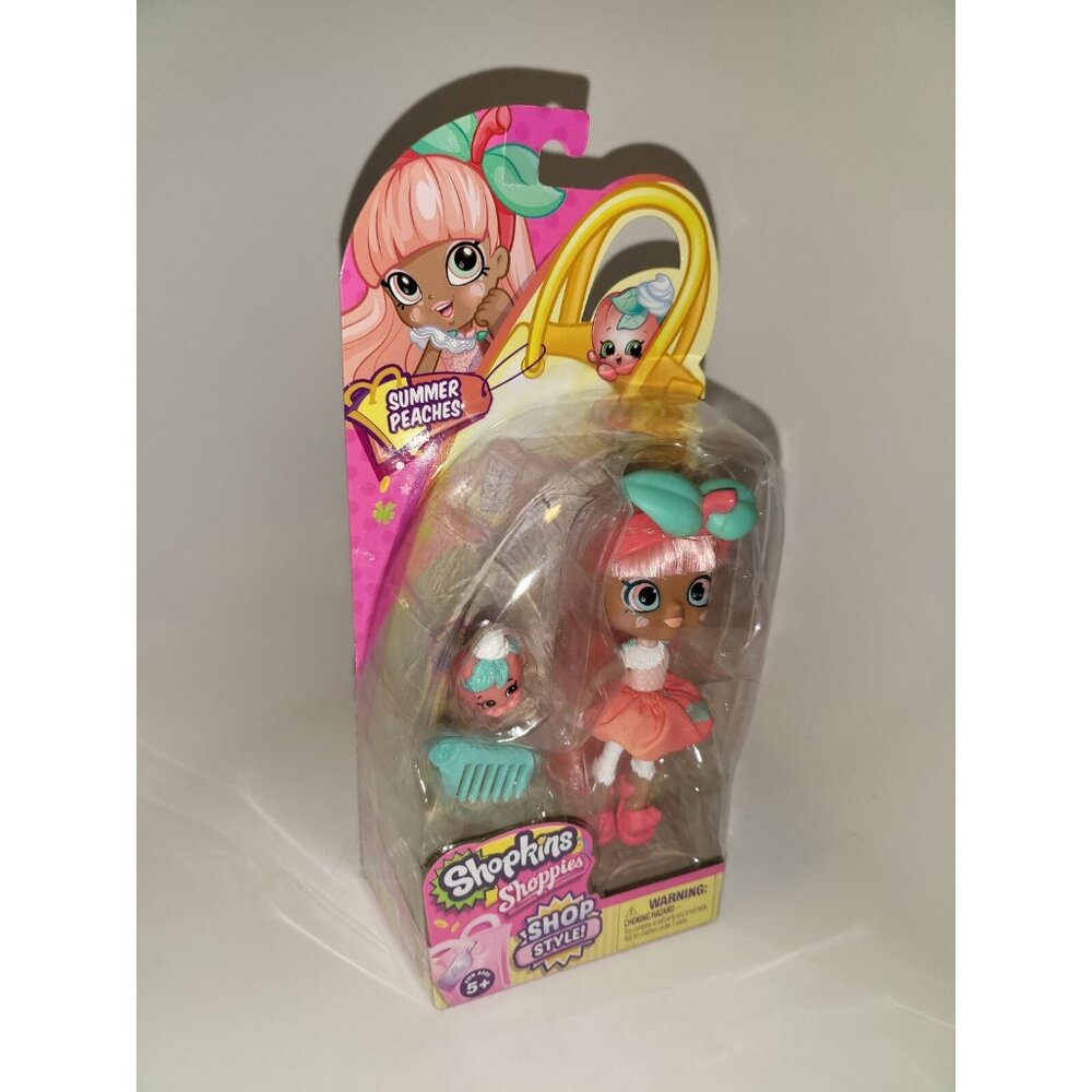 Shopkins Summer Peaches & Sweetie Le Peach Shoppie Shoppies Shop Style NEW RARE! - Picture 7 of 12